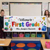 Custom Classroom Decor Outdoor Banner - Personalized Back To School Gifts For Teachers - Teaching With Heart
