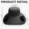 Custom Hat With Fans Solar Power - Personalized Birthday Garden Gifts For Gardeners - Chasing Sunshine And Greenery