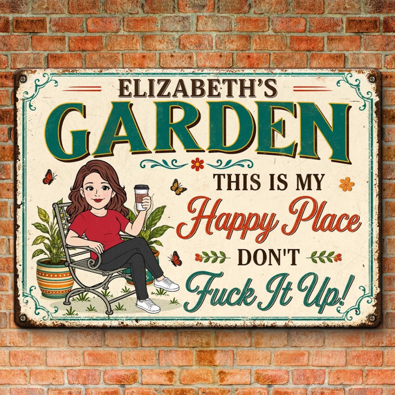 Custom Home Decor Metal Sign - Personalized  Birthday Garden Gifts For Gardeners - Welcome To My Paradise