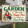 Custom Home Decor Metal Sign - Personalized  Birthday Garden Gifts For Gardeners - Welcome To My Paradise