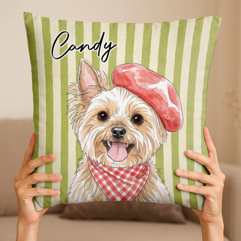 Custom Photo Pillow - Personalized Birthday Gifts For Dog Cat Lovers, Dog Dad And Mom, Cat Owners - My Whole Heart