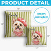 Custom Photo Pillow - Personalized Birthday Gifts For Dog Cat Lovers, Dog Dad And Mom, Cat Owners - My Whole Heart