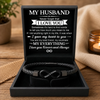 Custom Infinity Bracelet - Personalized Anniversary Wedding Gifts For Husband And Wife, Him And Her - Locked In Forever