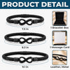 Custom Infinity Bracelet - Personalized Anniversary Wedding Gifts For Husband And Wife, Him And Her - Locked In Forever