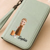 Custom Passport Holder Wallet - Personalized Summer Vacation And Travel Gifts For Women, Men - Adventure Starts Now
