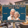 Custom Photo Home Decor Metal Sign - Personalized  Anniversary Wedding Gifts For Husband And Wife, Him And Her - Always Better Together
