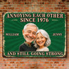 Custom Photo Home Decor Metal Sign - Personalized  Anniversary Wedding Gifts For Husband And Wife, Him And Her - Always Better Together