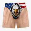 Custom Funny Patriotic Men Swim Trunks - Personalized Summer Vacation And Travel Gifts For Men - Looking Beach Ready