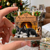Custom First Christmas Acrylic Ornament - Personalized Christmas Birthday Gifts For Dog Lovers, Dog Dad And Mom - Pawsitively Loved This Christmas