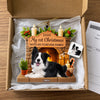 Custom Photo First Christmas Acrylic Ornament - Personalized Christmas Birthday Gifts For Dog Lovers, Dog Dad And Mom - Christmas Is Merrier With Fur