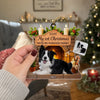 Custom Photo First Christmas Acrylic Ornament - Personalized Christmas Birthday Gifts For Dog Lovers, Dog Dad And Mom - Christmas Is Merrier With Fur