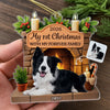 Custom Photo First Christmas Acrylic Ornament - Personalized Christmas Birthday Gifts For Dog Lovers, Dog Dad And Mom - Christmas Is Merrier With Fur