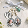 Custom Photo Bouquet Charm - Personalized Memorial Sympathy Gifts For Brides - Carrying Your Love With Me