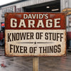 Custom Home Decor Metal Sign - Personalized Birthday Gifts For Men, Man Cave, Dad, Grandpa - Garage Life Forever