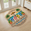 Custom Poolside Shaped Doormat - Personalized Summer Vacation And Travel Gifts For Mom, Dad, Brother, Sister, Kids - Endless Summer