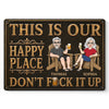 Custom Home Decor Metal Sign - Personalized Summer Vacation And Travel Gifts For Husband And Wife, Him And Her - Good Drinks, Great Company Only