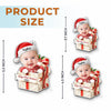 Custom Photo First Christmas Acrylic Ornament - Personalized Christmas Baby Shower, Gender Reveal Gifts For New Moms, New Dads, New Parents - Little Feet Big Blessing