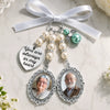 Custom Photo Bouquet Charm - Personalized Memorial Sympathy Gifts For Brides - In Loving Memory