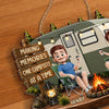 Custom Wood Sign - Personalized Birthday Camping Gifts For Campers, Husband And Wife, Him And Her - Our Favorite Escape Is Together