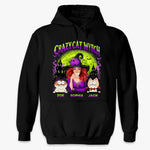 Custom Unisex T-shirt, Premium T-shirt, Hoodie - Personalized Halloween Witchy Gifts For Cat Lovers, Cat Mom And Dad - Meet My Spooky Fur Babies
