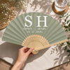 Custom Bamboo Hand Fan - Personalized Anniversary Wedding Gifts For Husband And Wife, Him And Her - Cherishing Every Single Moment Together