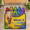 Custom Classroom Decor Shaped Doormat - Personalized Back To School Gifts For Teachers - Teaching Makes A Difference