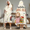 Custom Snuggle Blanket, Hoodie Blanket - Personalized Bookish Gifts For Book Lovers, Bookworms, Readers - Sorry, I'm Booked