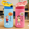Custom Kids Insulated Water Bottle - Personalized Back To School Gifts For Kids - New Year New Adventures
