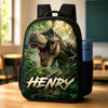 Custom Kids Front Printed Backpack - Personalized Back To School Gifts For Kids - Dino School Crew