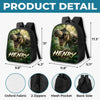 Custom Kids Front Printed Backpack - Personalized Back To School Gifts For Kids - Dino School Crew
