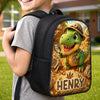 Custom Kids Front Printed Backpack - Personalized Back To School Gifts For Kids - Roar And Learn