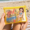 Custom Sandproof Mesh Beach Pouch - Personalized Summer Vacation And Travel Gifts For Women, Besties, Sisters, BFF - Beach Days & Sunny Rays