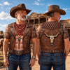 Custom Cowboy Warrior T-shirt - Personalized Birthday Gifts For Husband, Son, Grandson, Yourself - Cowboy Six Pack