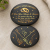 Custom Double-Sided Printed Rock - Personalized Anniversary Wedding Gifts For Husband And Wife, Him And Her - A Pinky Promise Meant For A Lifetime