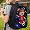 Custom Kids Front Printed Backpack - Personalized Back To School Gifts For Kids - Kick Dream Repeat