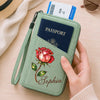Custom Passport Holder Wallet - Personalized Summer Vacation And Travel Gifts For Wife, Daughter, Besties, Sisters, Granddaughter, Yourself - Adventure Looks Good
