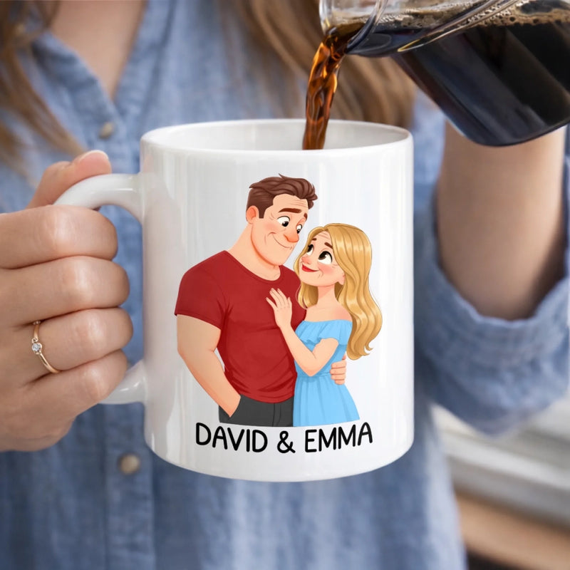 Custom Mug - Personalized Anniversary Wedding Gifts For Husband And Wife, Him And Her - No Returns, All Yours Forever