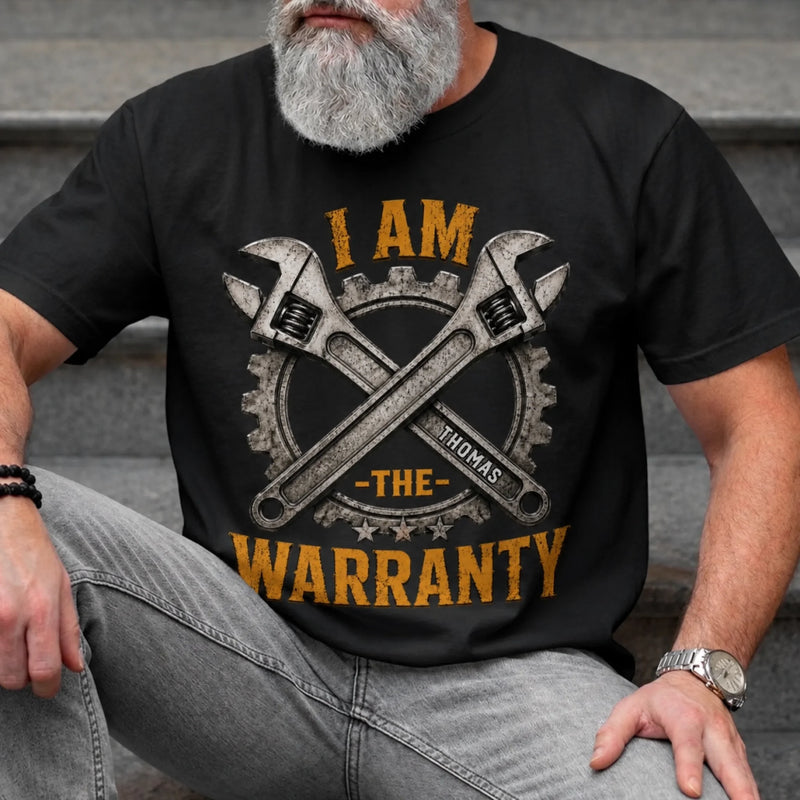 Custom Unisex T-shirt, Premium T-shirt, Hoodie - Personalized Birthday Gifts For Dad, Grandpa - I'm The Warranty