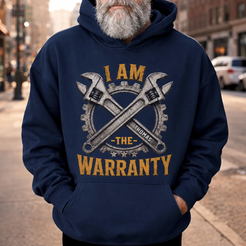 Custom Unisex T-shirt, Premium T-shirt, Hoodie - Personalized Birthday Gifts For Dad, Grandpa - I'm The Warranty