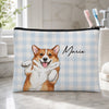 Custom Photo Cosmetic Bag - Personalized Birthday Gifts For Dog Cat Lovers, Dog Dad And Mom, Cat Owners - Stay Pawsitive