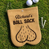 Custom Funny Flannel Golf Ball Bag Sack - Personalized Birthday Gifts For Golf Lovers, Sports Fans, Sports Lovers - Don’t Touch My Balls