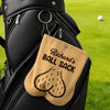Custom Funny Flannel Golf Ball Bag Sack - Personalized Birthday Gifts For Golf Lovers, Sports Fans, Sports Lovers - Don’t Touch My Balls
