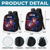 Custom Photo Kids Front Printed Backpack - Personalized Back To School Gifts For Kids - Little Driver Ahead