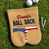 Custom Flannel Golf Ball Bag Sack - Personalized Birthday Gifts For Golf Lovers, Sports Fans, Sports Lovers - Keep Your Balls Together