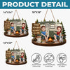 Custom Wood Sign - Personalized Birthday Camping Gifts For Campers, Husband And Wife, Dog Cat Lovers - Happy Campers And Furry Friends