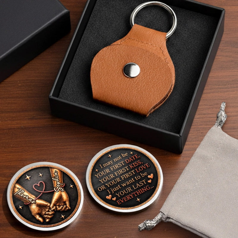 Custom Pocket Hug - Personalized Anniversary Wedding Gifts For Husband And Wife, Him And Her - To My Last Everything