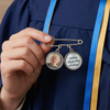 Custom Lapel Pin With Photo Charms - Personalized Memorial Sympathy Gifts For Brides - Always Walking By Your Side