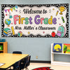 Custom Classroom Decor Banner - Personalized Back To School Gifts For Teachers - Welcome To Our Happy Classroom
