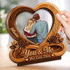 Custom 2-Layered Wooden Plaque - Personalized Anniversary Wedding Gifts For Husband And Wife, Him And Her - You & Me, Always
