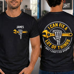 Custom Mechanic T-shirt - Personalized Birthday Gifts For Husband, Son, Grandson, Yourself - I Know Things